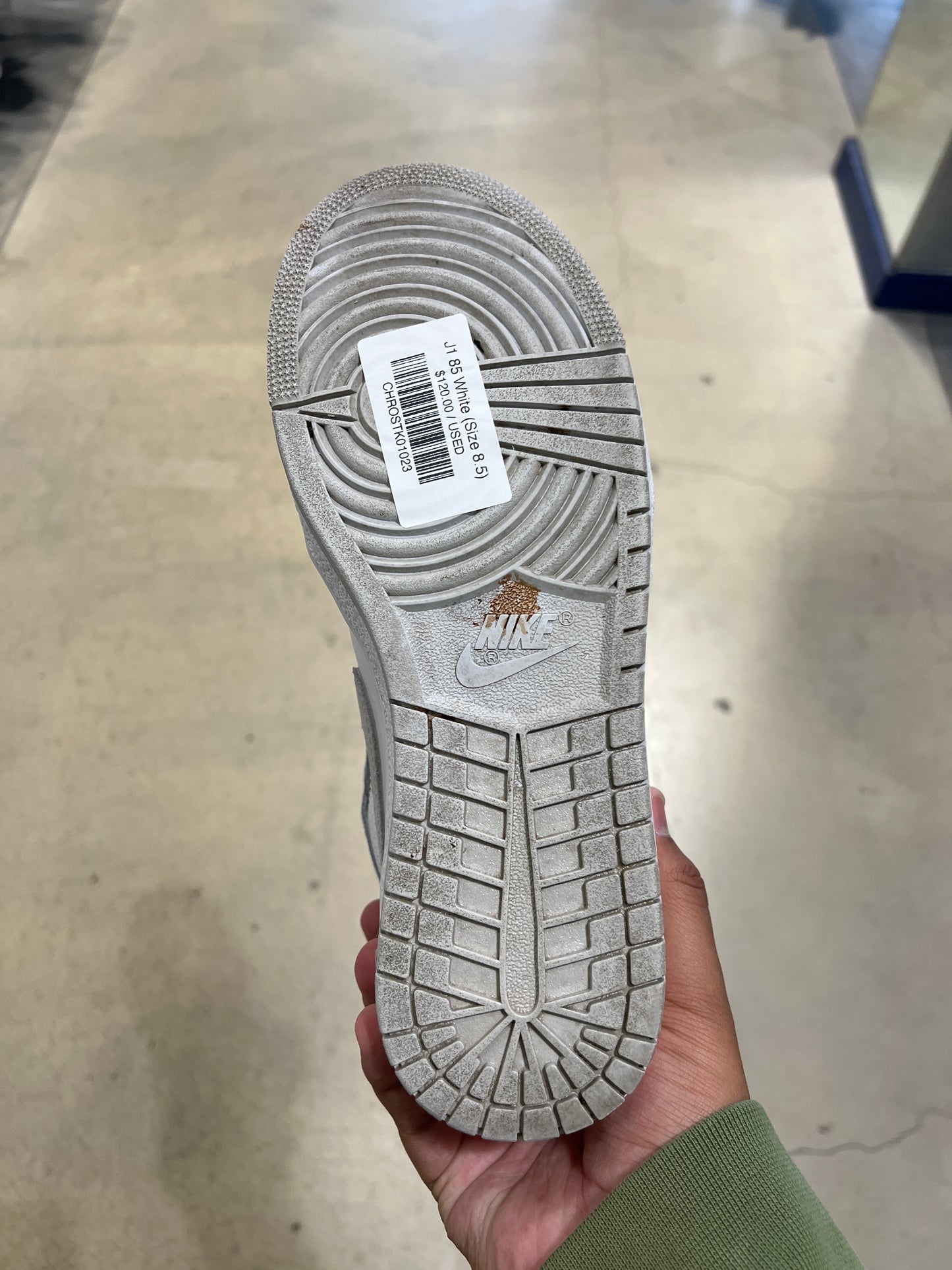 J1 85 White (Size 8.5)