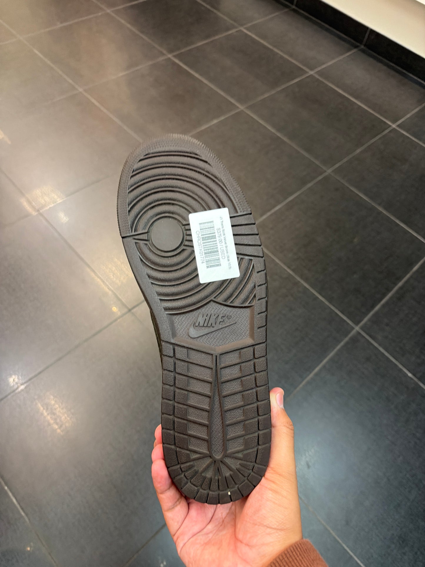 J1 Travis Scott Velvet Brown (Size 10.5)