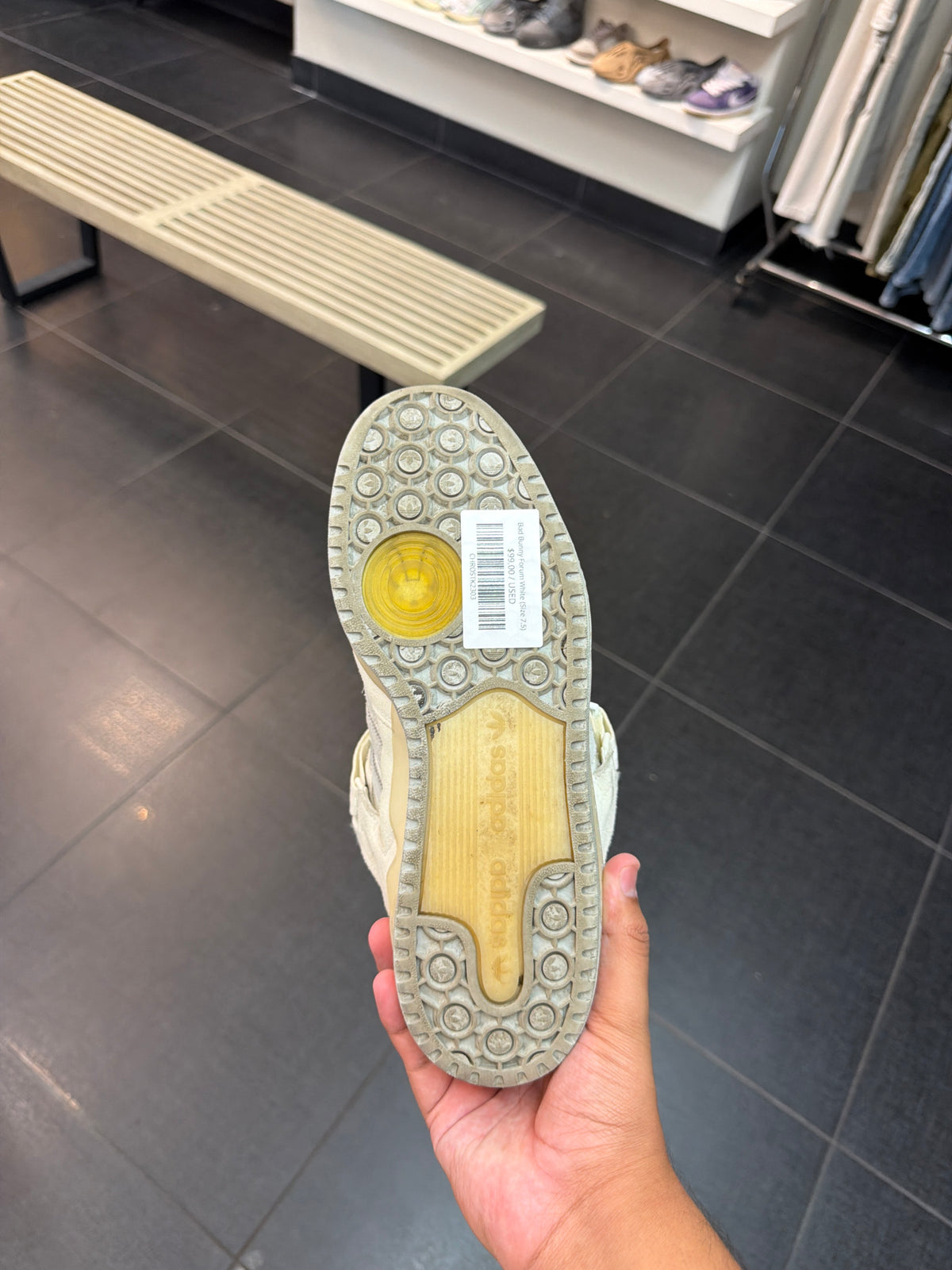 Bad Bunny Forum White (Size 7.5)