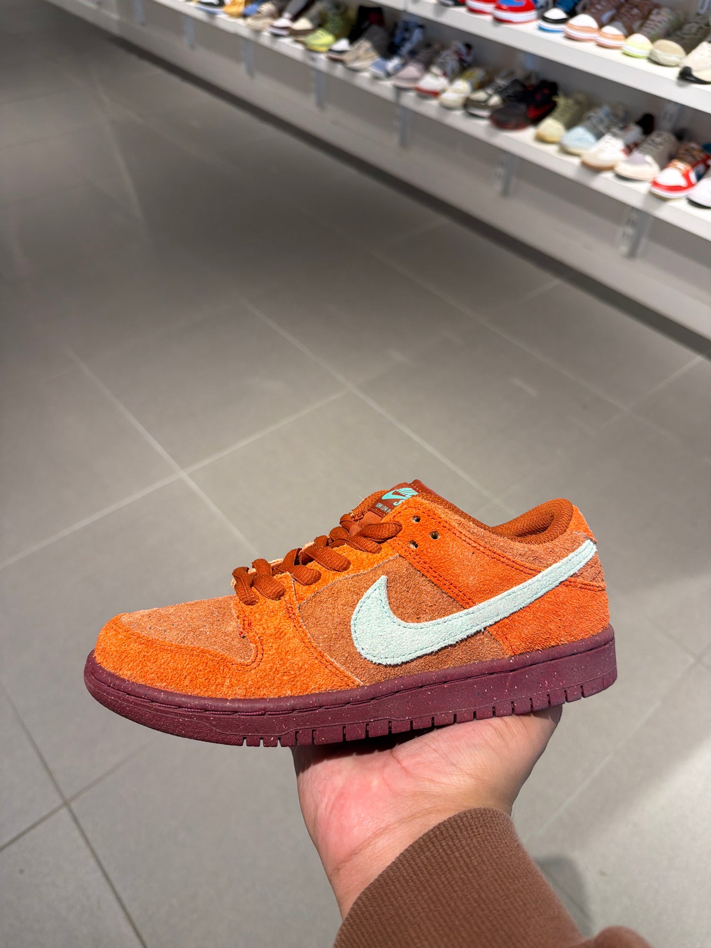 Mystic Red SB Dunk (Size 4.5M)