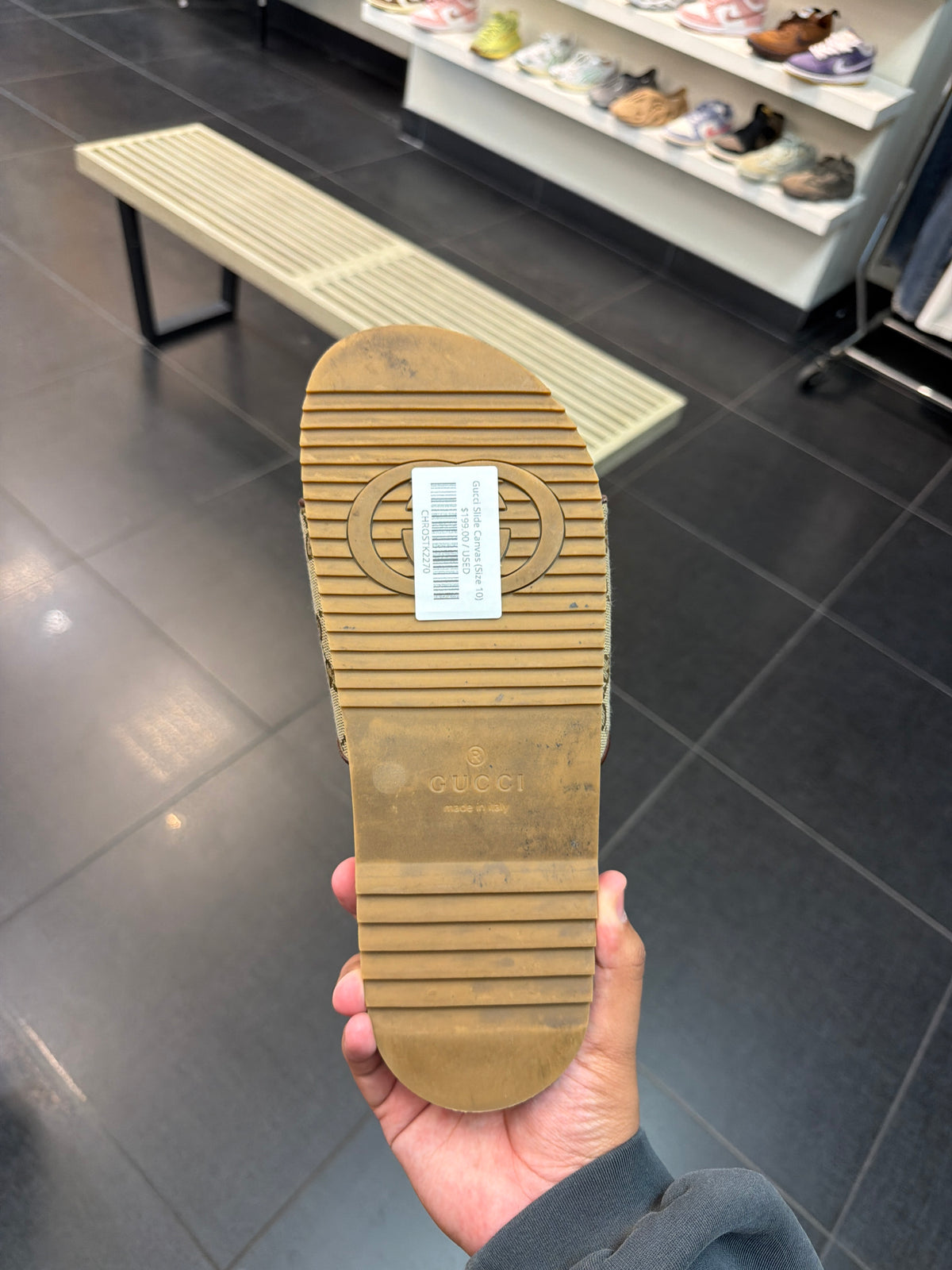 Gucci Slide Canvas (Size 10)