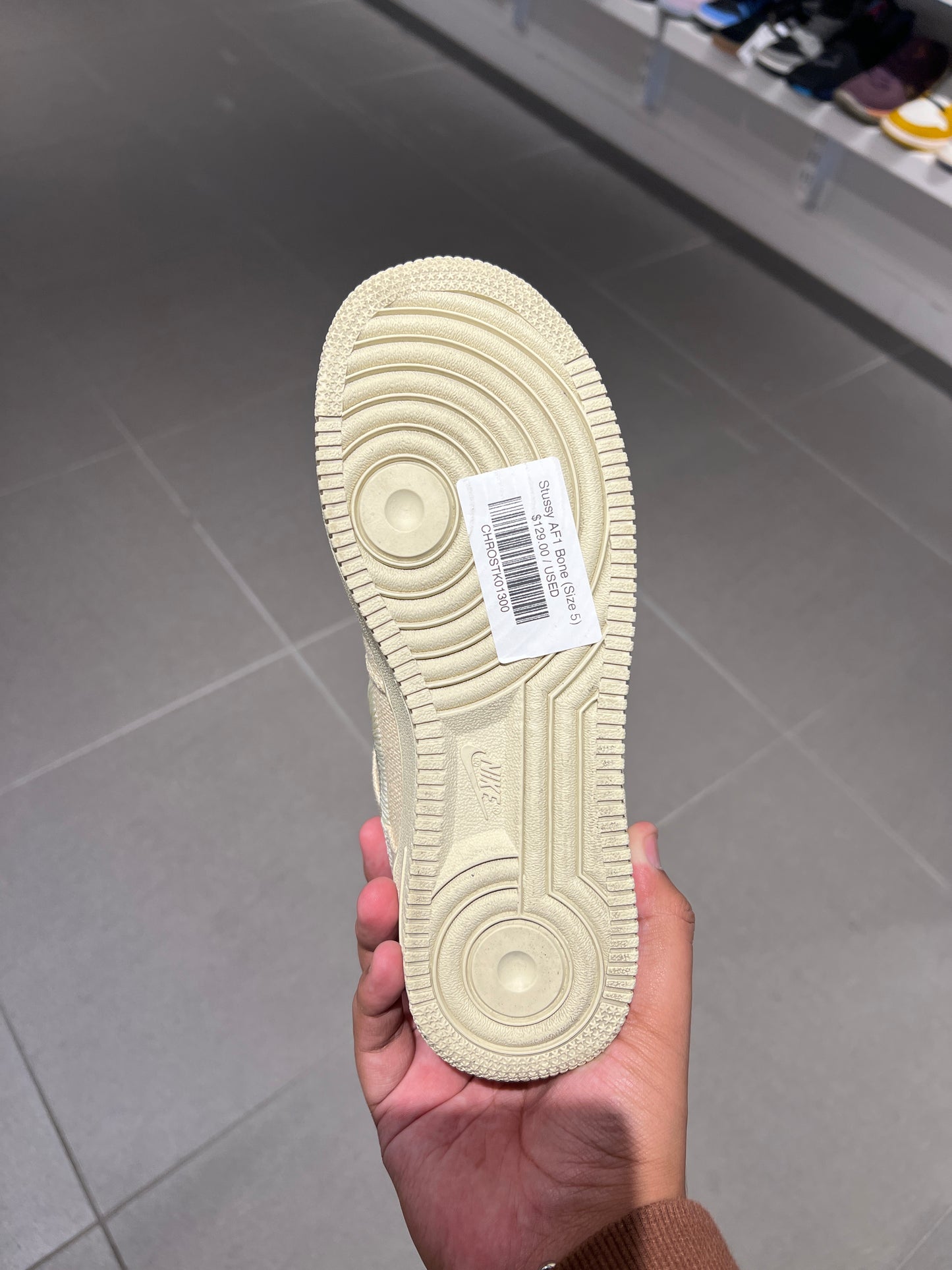 Stussy AF1 Bone (Size 5)