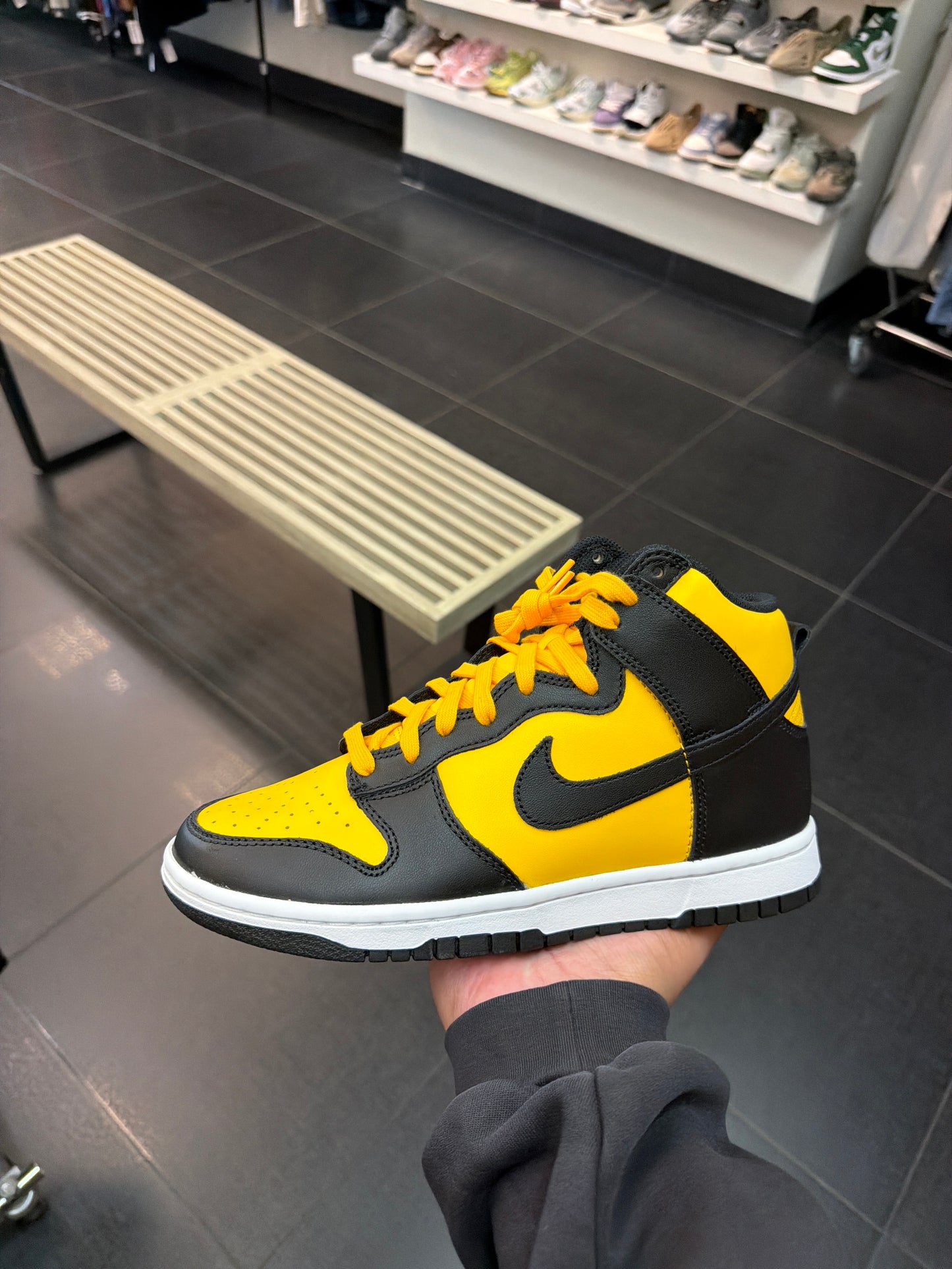 Reverse Goldenrod Dunk Hi (Size 7.5)