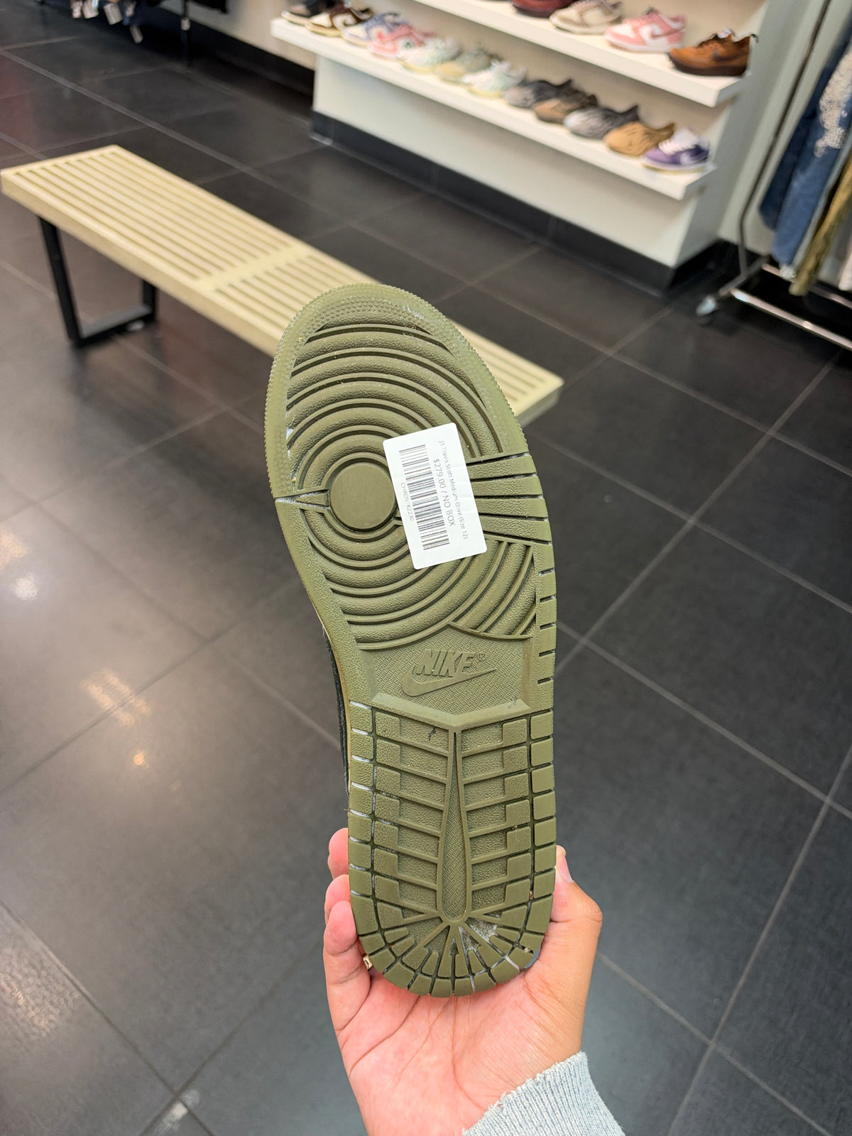J1 Travis Scott Medium Olive (Size 12)