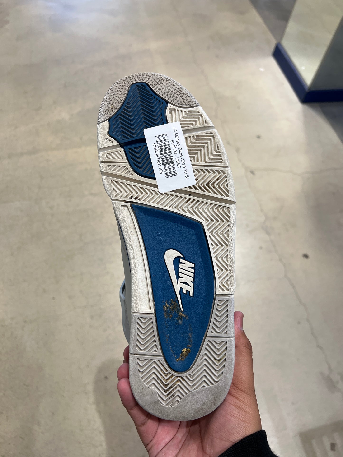 J4 Military Blue (Size 10.5)