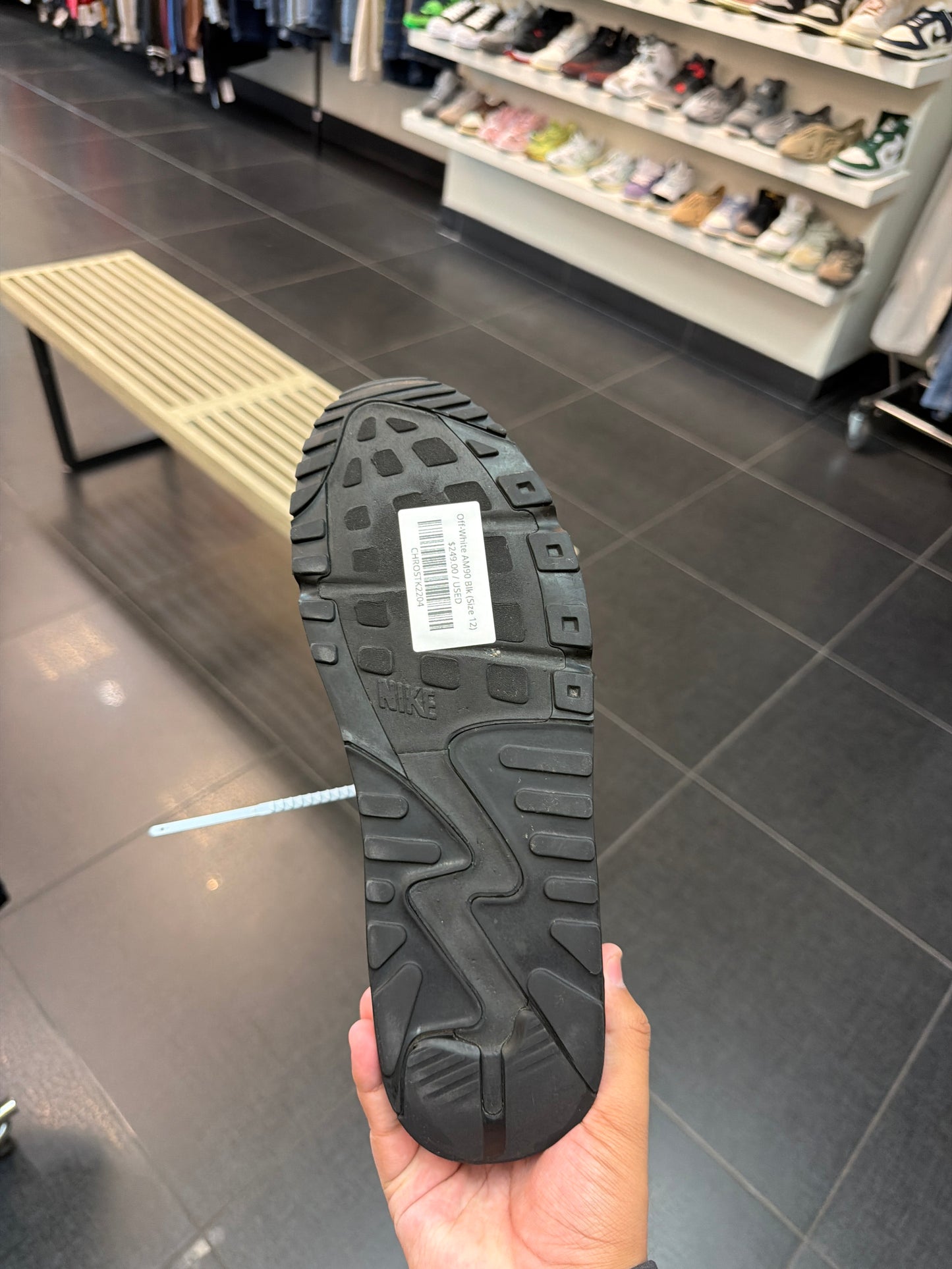 Off-White AM90 Blk (Size 12)