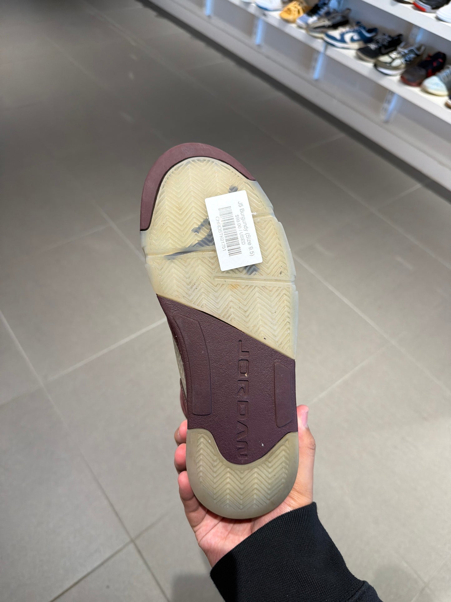 J5 Burgundy (Size 9.5)