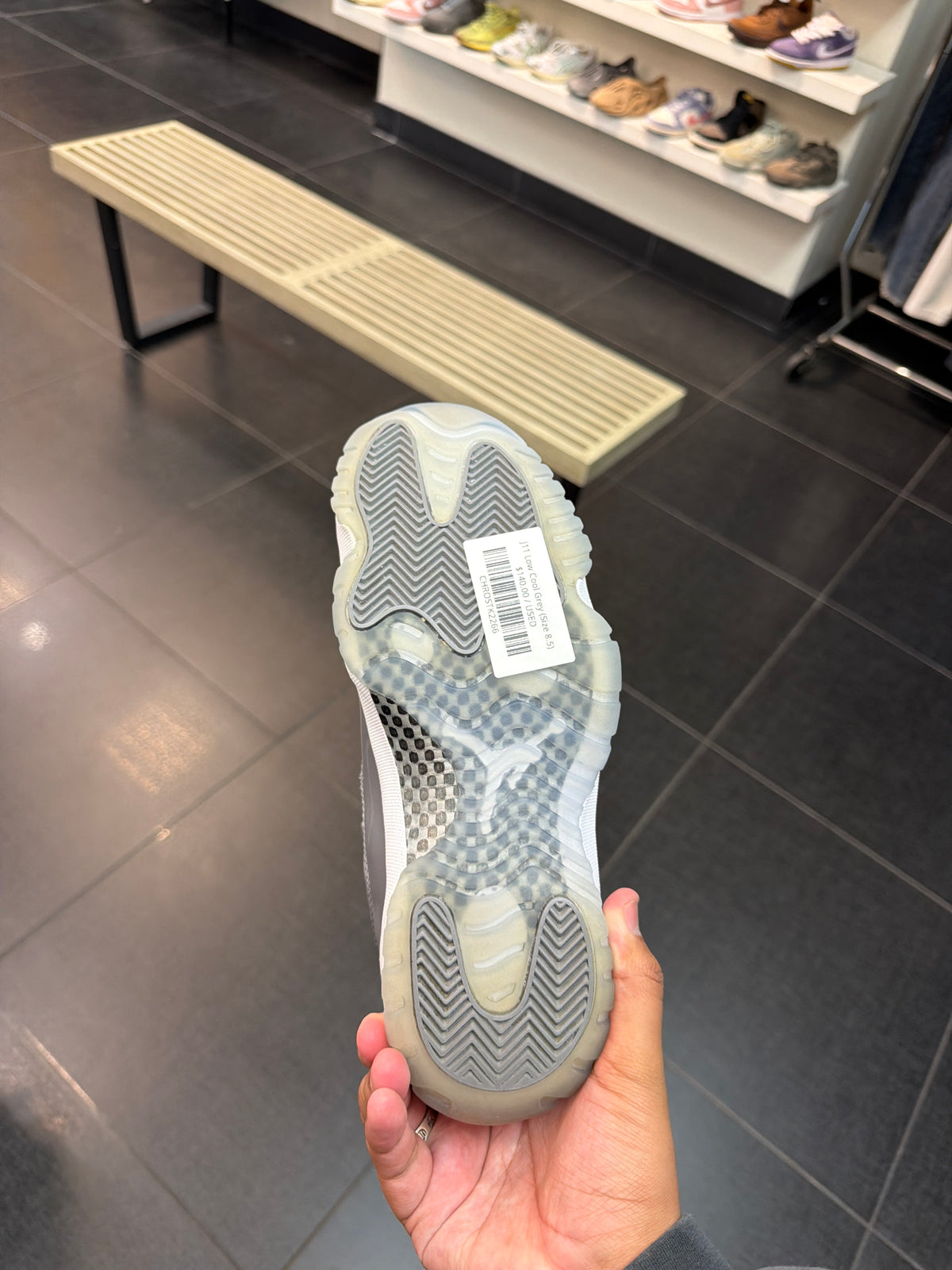 J11 Low Cool Grey (Size 8.5)