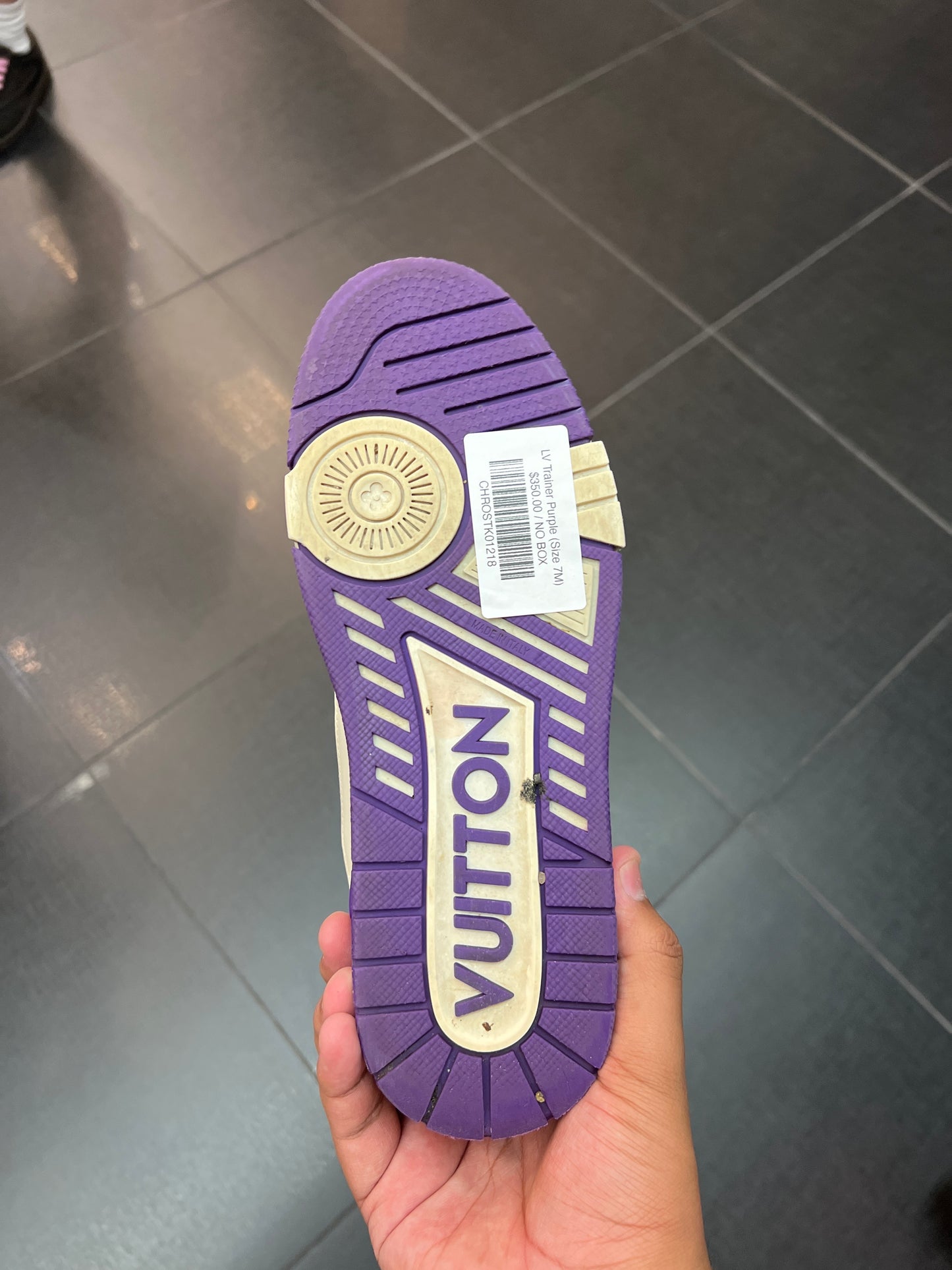 LV Trainer Purple (Size 7M)