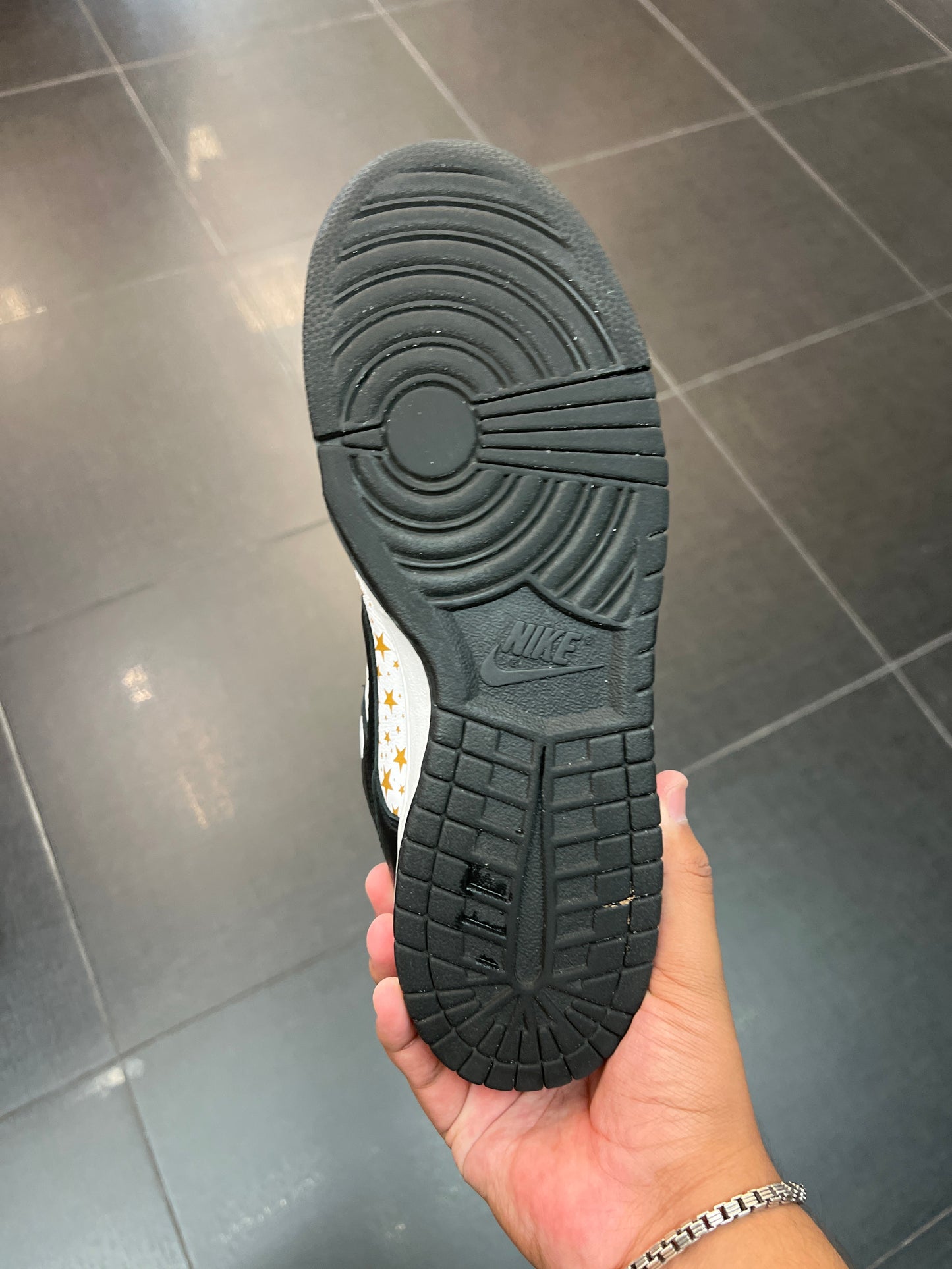 Supreme Stars Blk SB Dunk (Size 10)