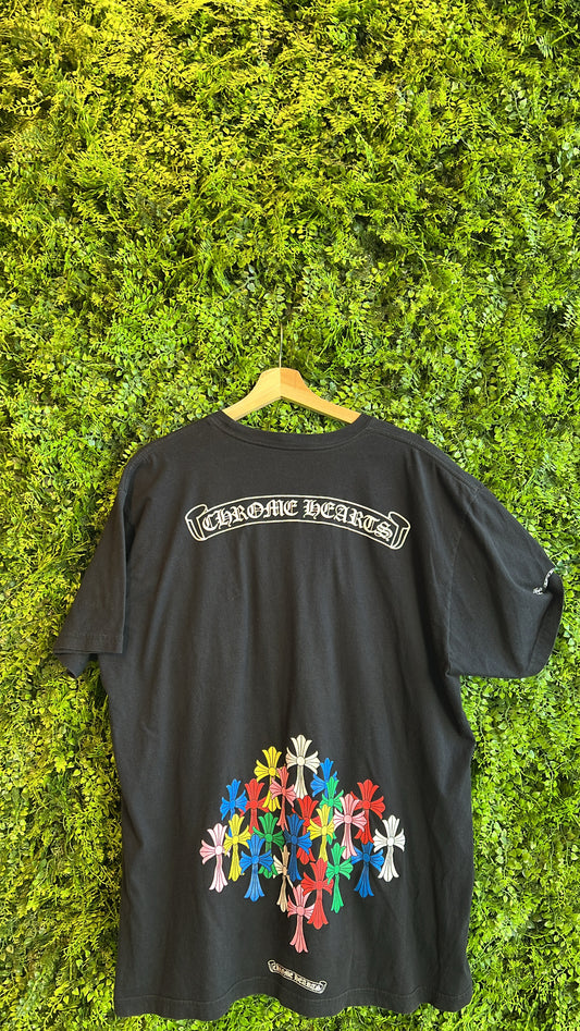Chrome Hearts Multicolor Cross Tee (Size XXL)