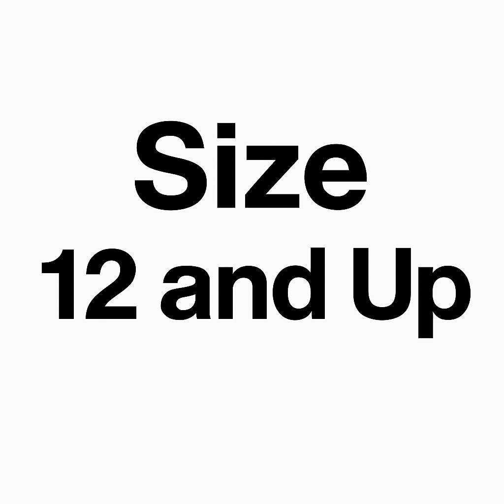Size 12 And Up