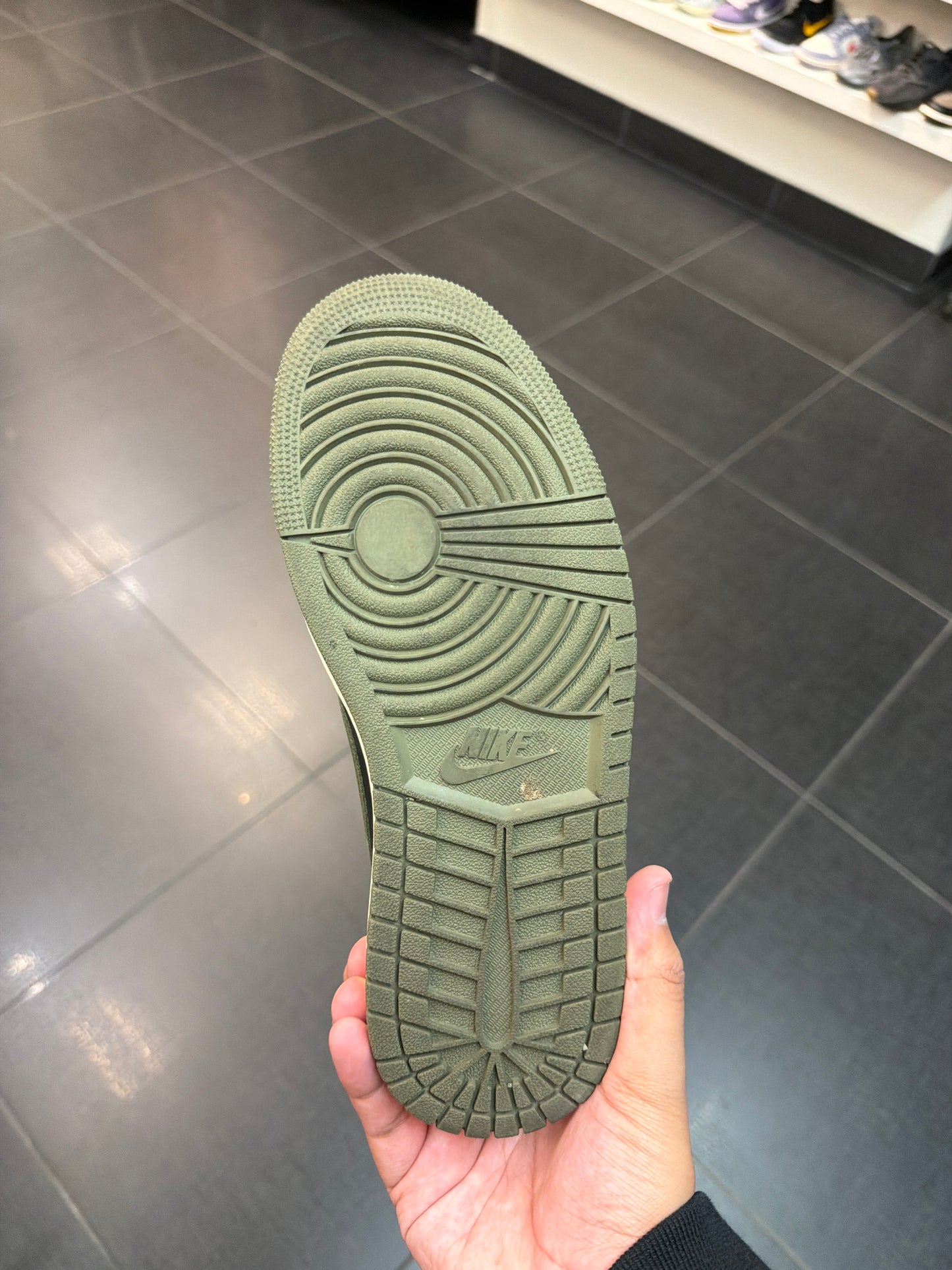 J1 Travis Scott Olive Black (Size 8W)