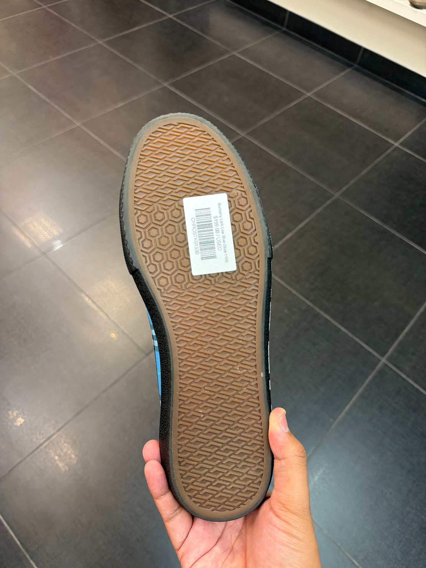 Burberry Lark Low Blue (Size 11M)