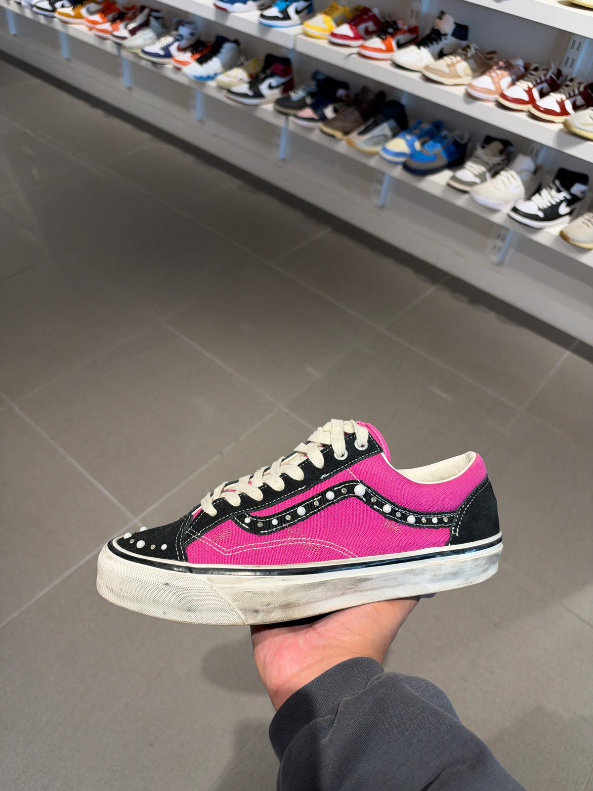 Pink Pearlized Vans (Size 11.5)