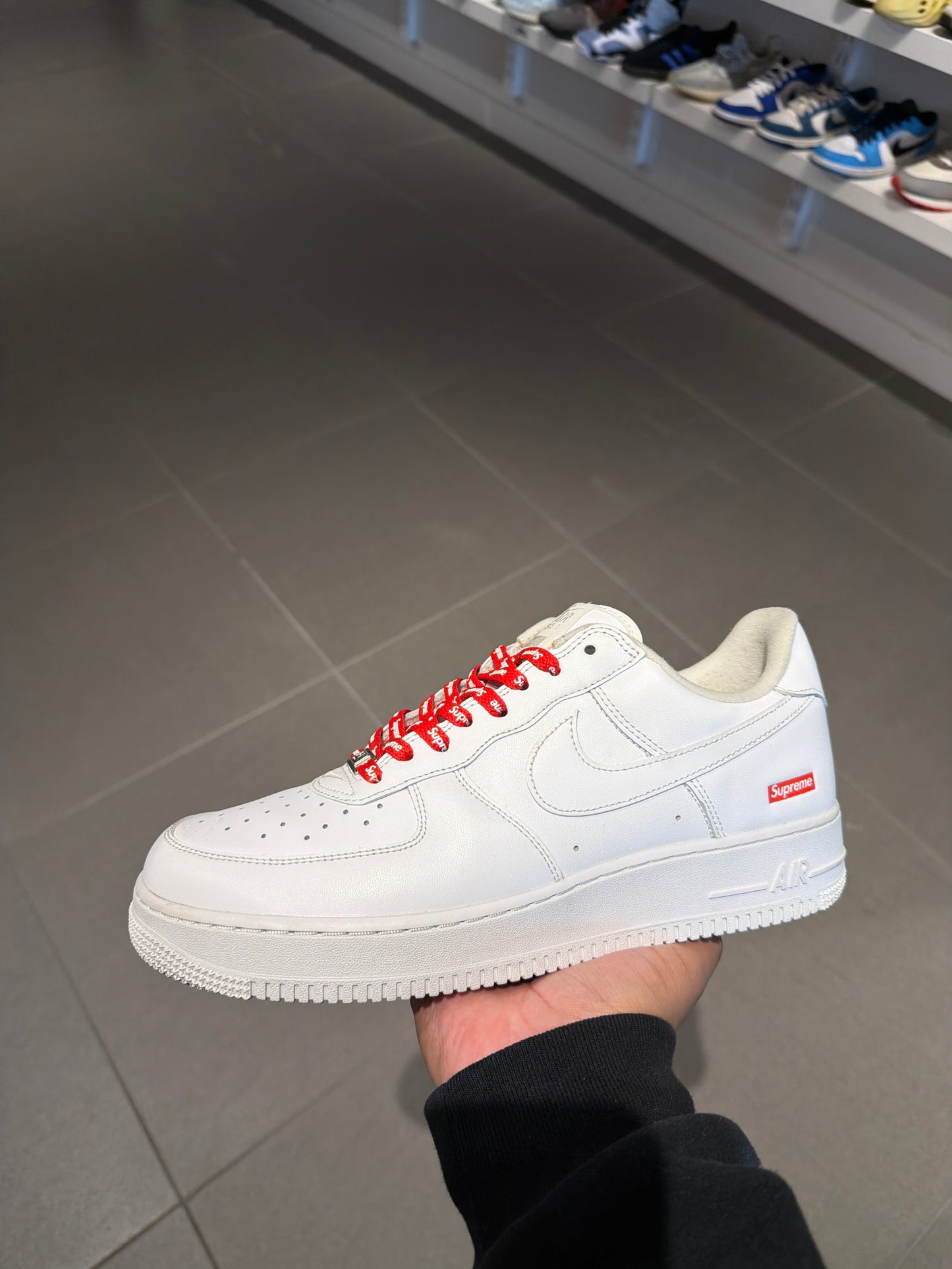 White Supreme AF1 (Size 10)