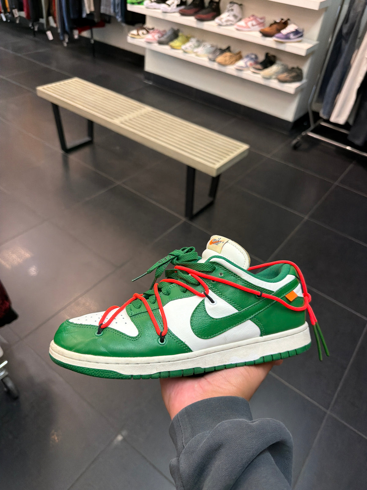Off-White Pine Green Dunk (Size 10)