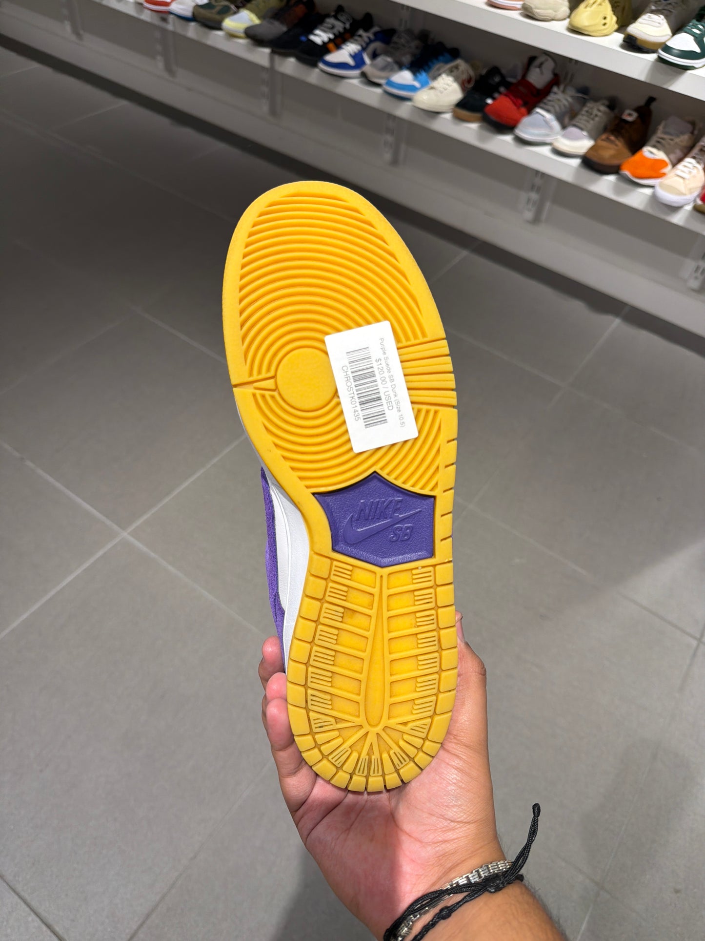 Purple Suede SB Dunk (Size 10.5)