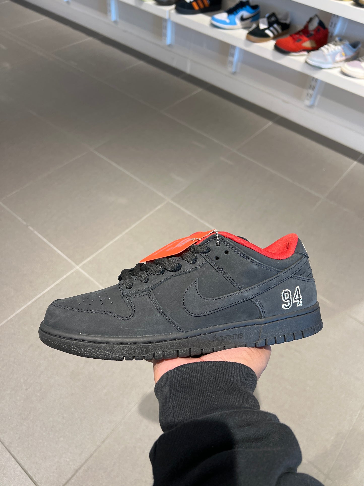 Supreme 94 Black SB Dunk (Size 9.5)