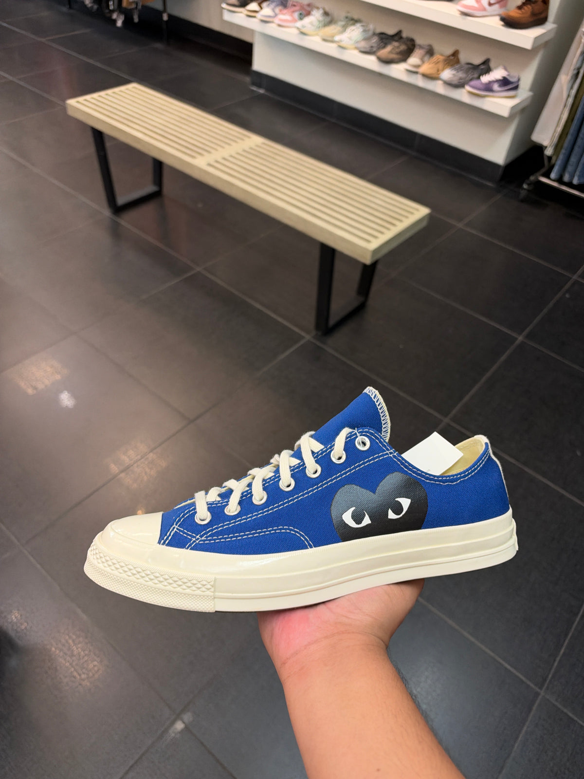 CDG Converse Blue Low (Size 12)