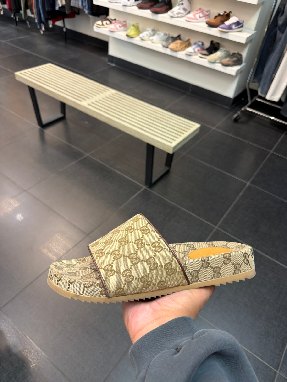 Gucci Slide Canvas (Size 10)