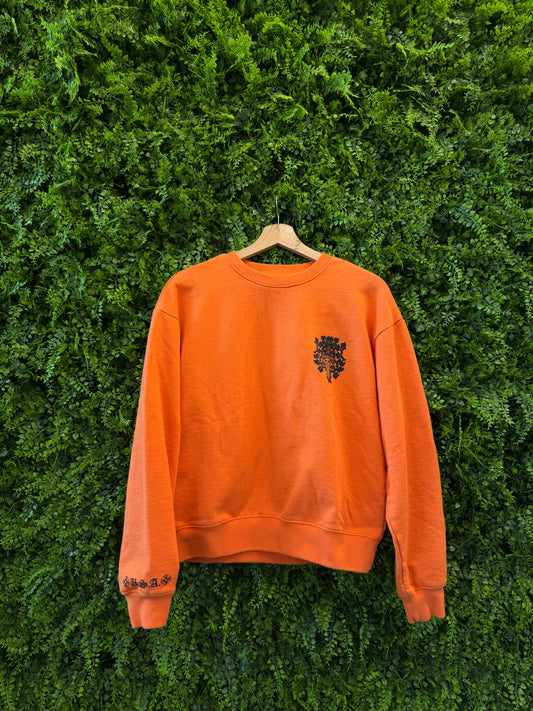 Orange Chrome Hearts Vine Crewneck (Size S)