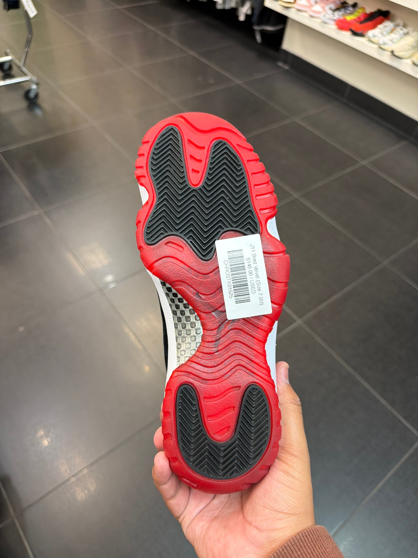 J11 Bred Velvet (Size 7.5M)