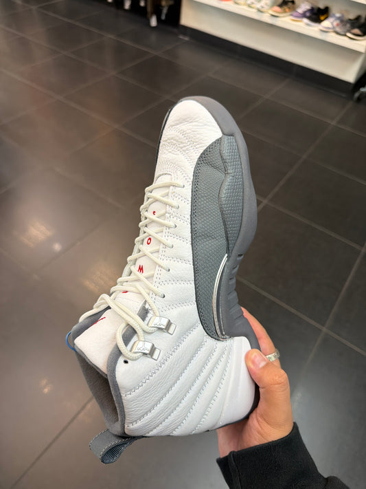 J12 White Dark Grey (Size 9.5)