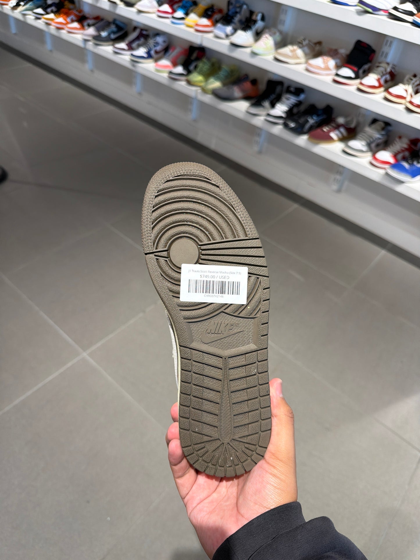 J1 Travis Scott Reverse Mocha (Size 7.5)
