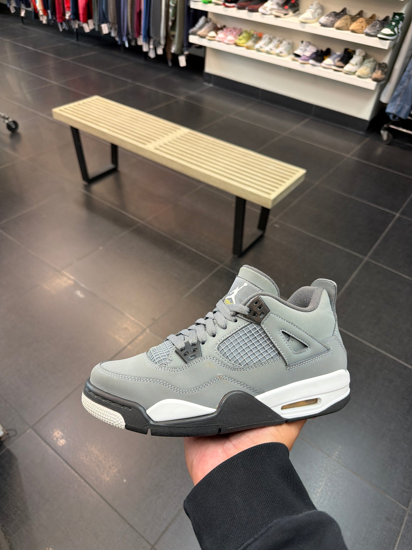 J4 Cool Grey (Size 7Y)
