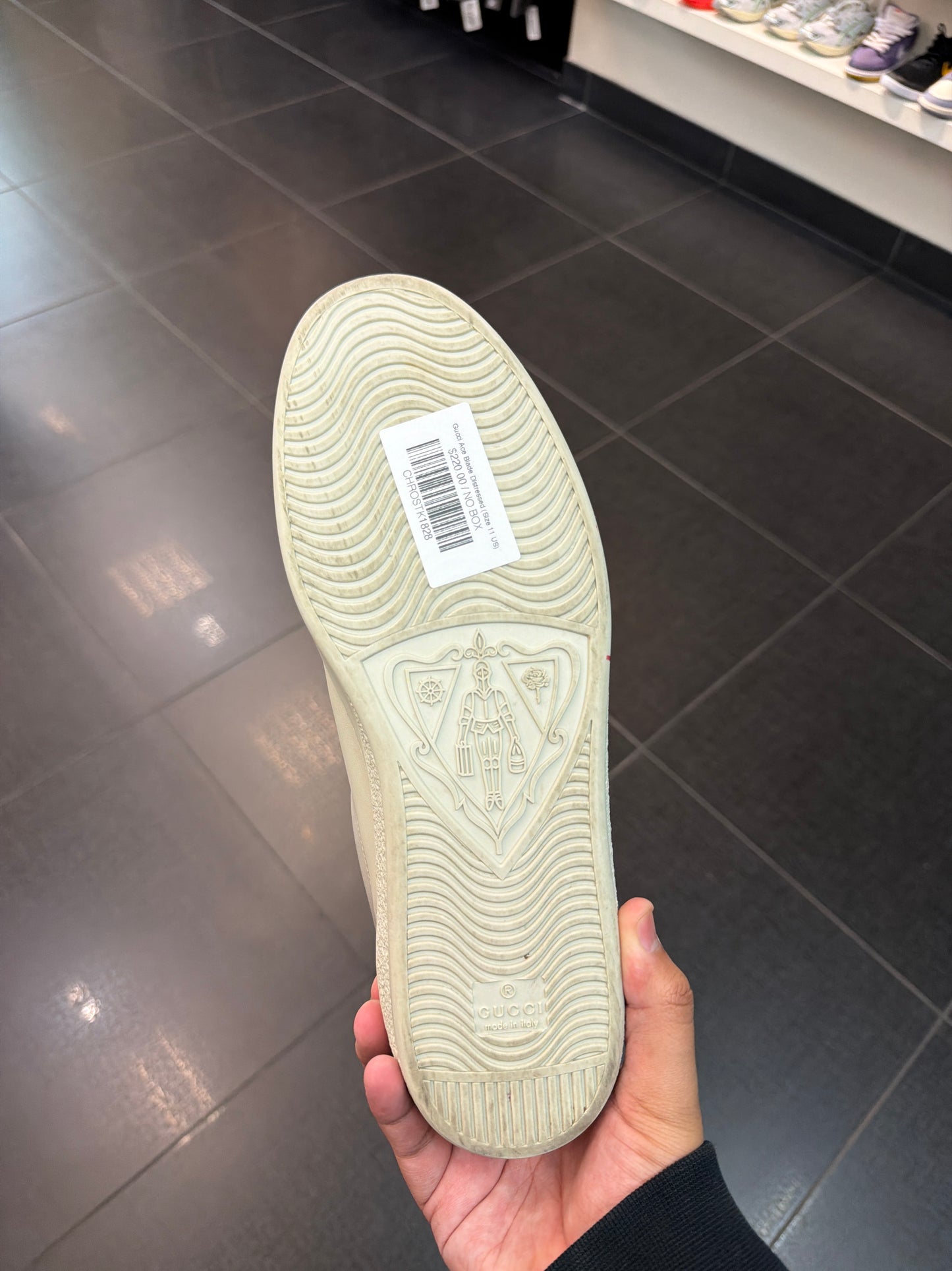 Gucci Ace Blade Distressed (Size 11 US)