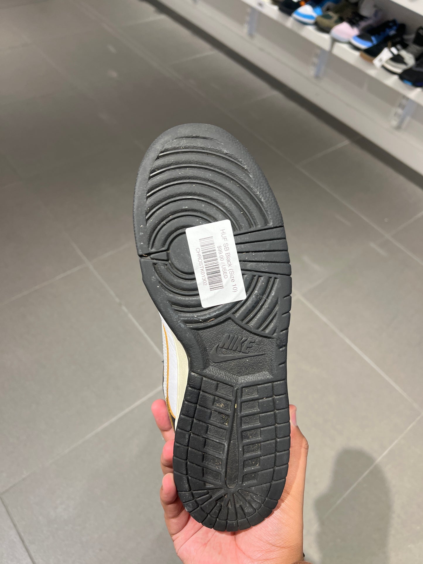 HUF SB Black (Size 10)