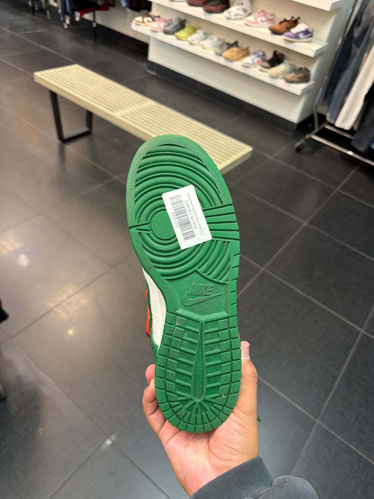 Off-White Pine Green Dunk (Size 10)