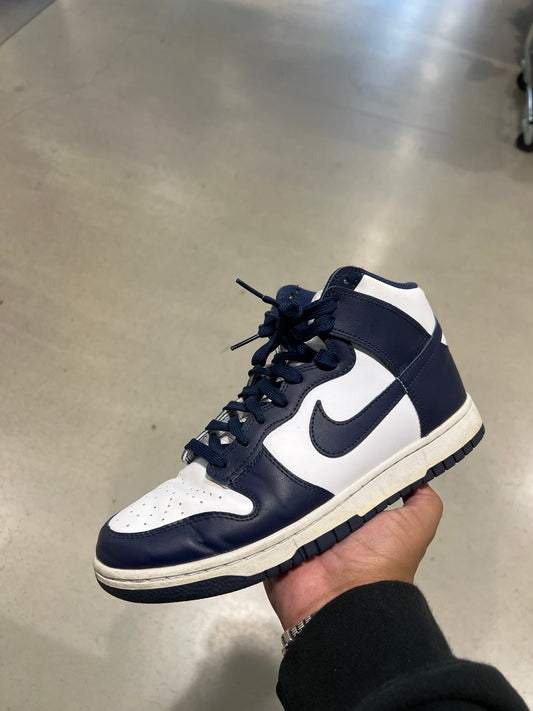 Navy Dunk High (Size 9)