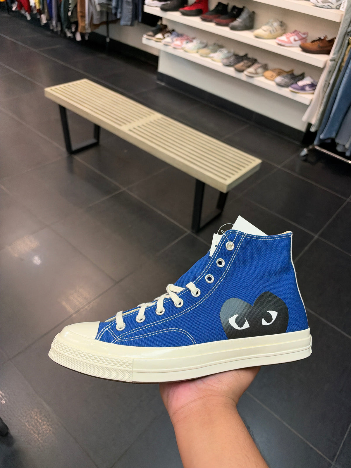 CDG Converse Blu High (Size 12)