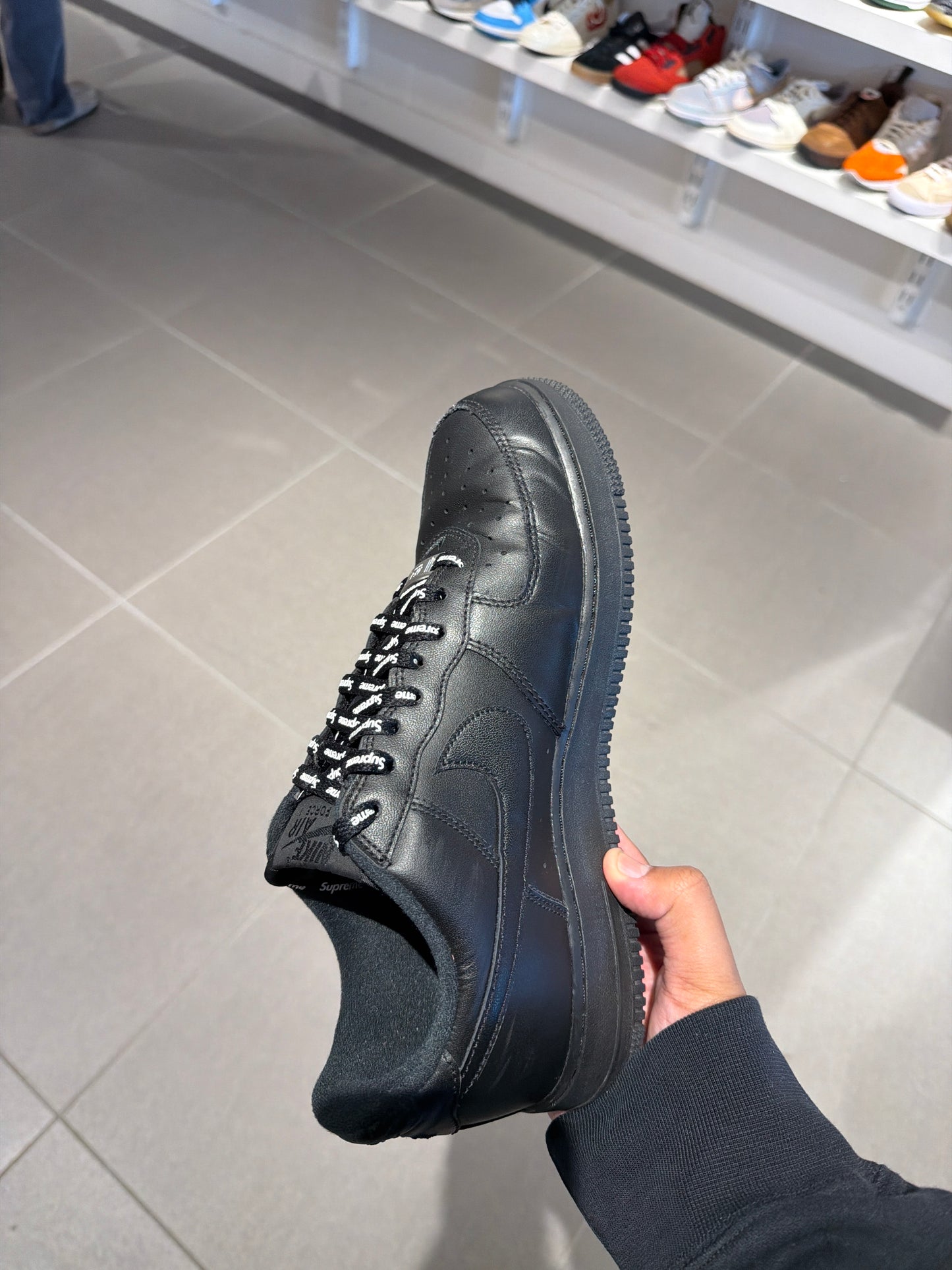Black Supreme AF1 (Size 9)