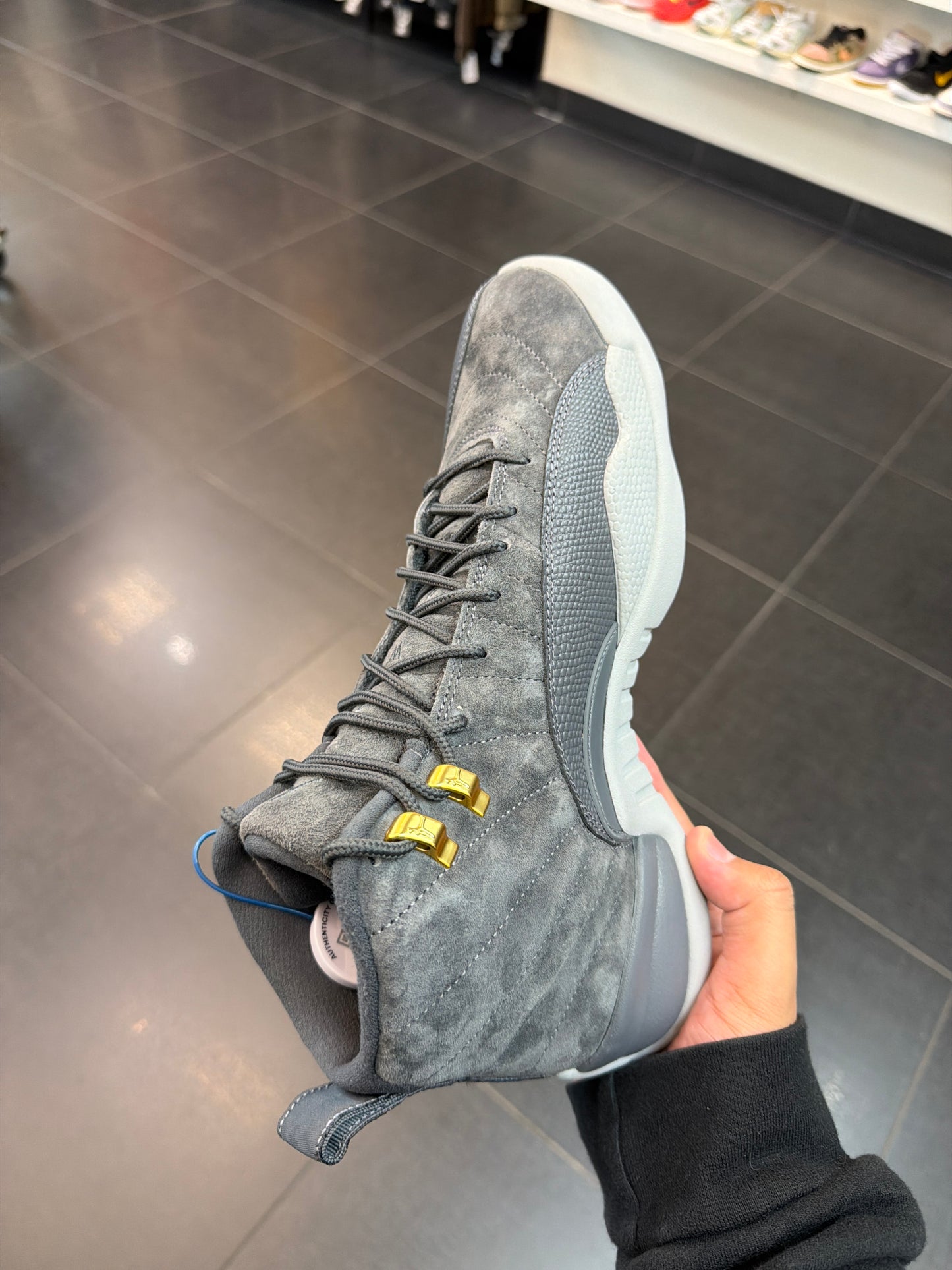 J12 Dark Grey Suede (Size 9.5)