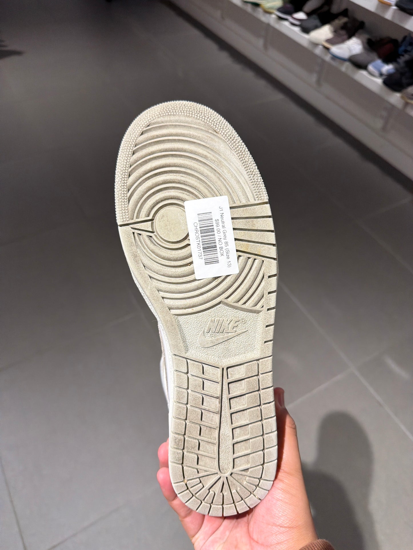 J1 Neutral Grey 85 (Size 13)