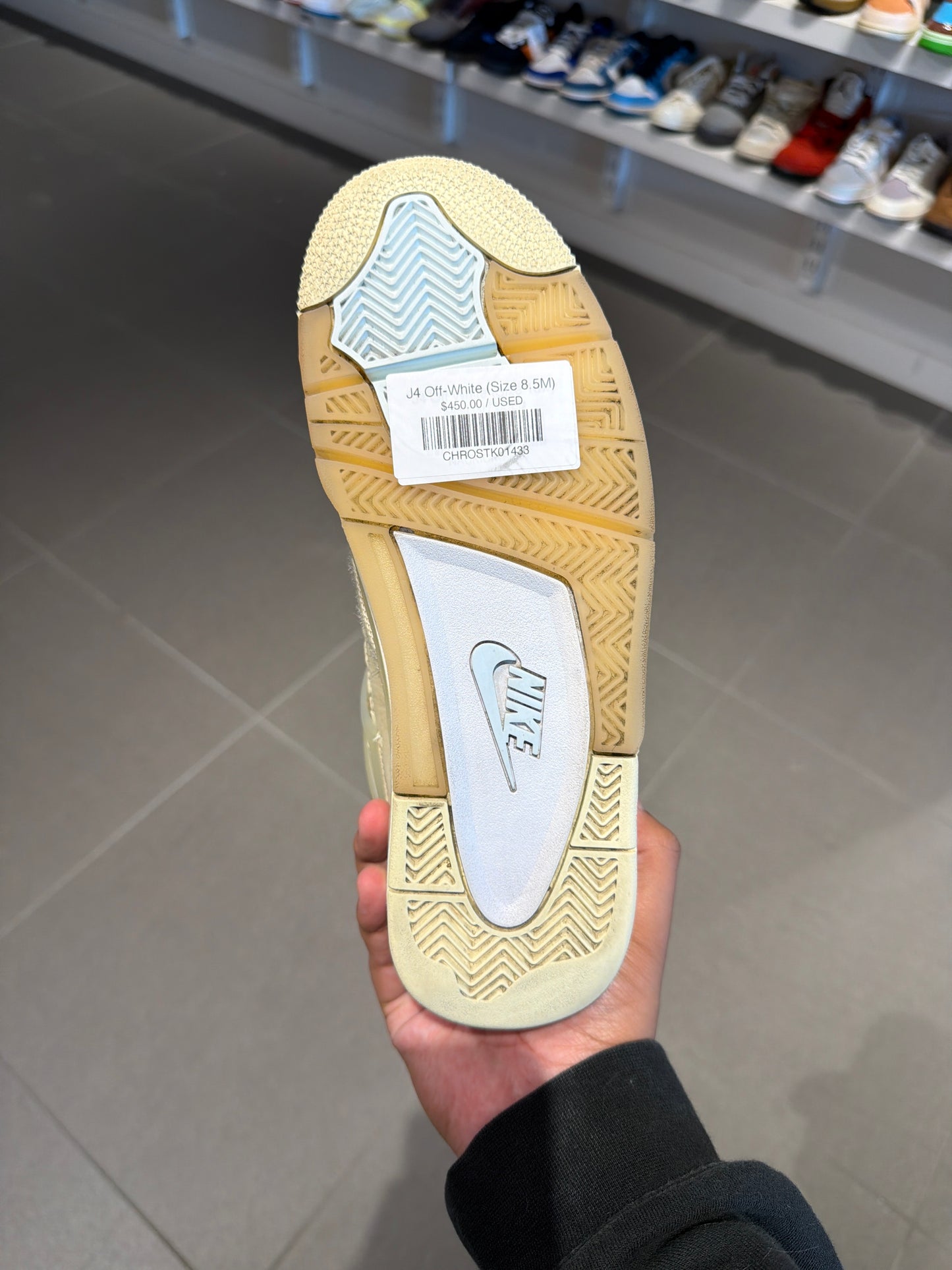 J4 Off-White (Size 8.5M)