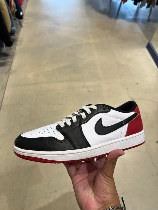 J1 Low Black Toe (Size 9.5)